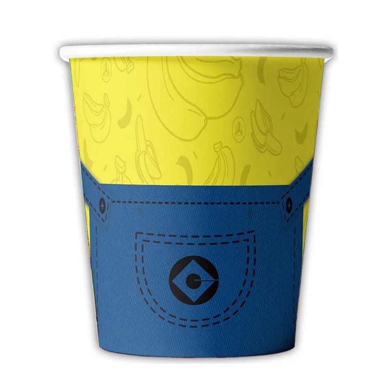 Yellow Cartoon Figure Paper Cups 10pcs - Party Owls