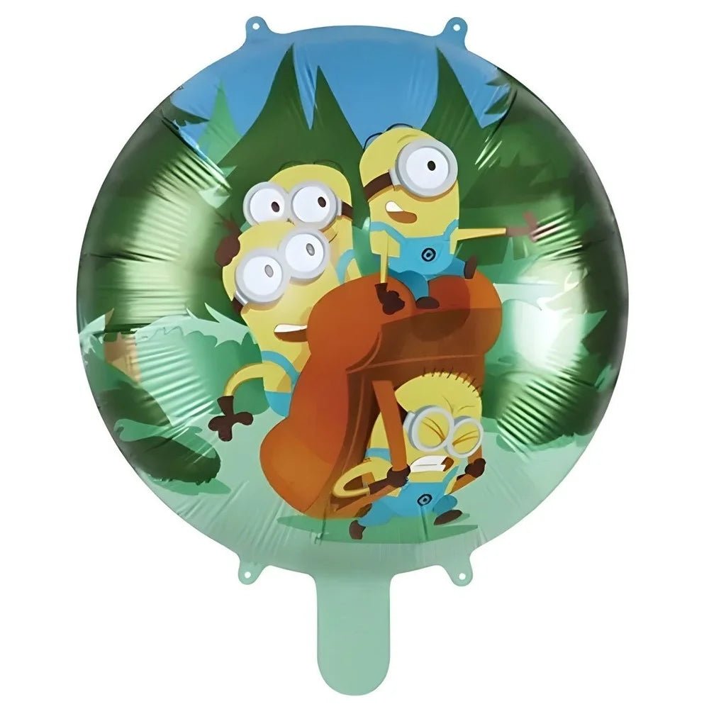 Yellow Cartoon Figures Foil Balloon 45cm (18") Carry - Party Owls