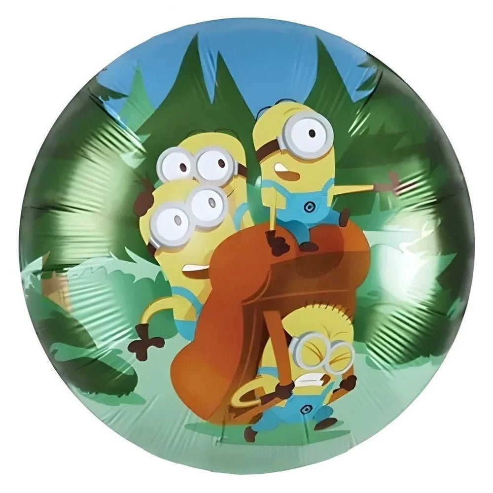 Yellow Cartoon Figures Foil Balloon 45cm (18") Carry - Party Owls