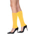 Yellow Leg Warmers Chunky Knit - Party Owls