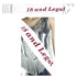 "18 and Legal" 18th Birthday White Red Satin Sash - Party Owls