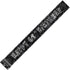Glitz Black Silver 60th Birthday Foil Banner 3.6M 90137 - Party Owls