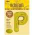 Gold Letter P Giant Jumbo Alphabet Foil Balloon 86CM (34") 43175 - Party Owls
