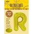 86CM (34") Gold Letter R Giant Jumbo Alphabet Helium Foil Balloon 43177 - Party Owls