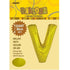 86CM (34") Gold Letter V Giant Jumbo Alphabet Helium Foil Balloon 43181 - Party Owls