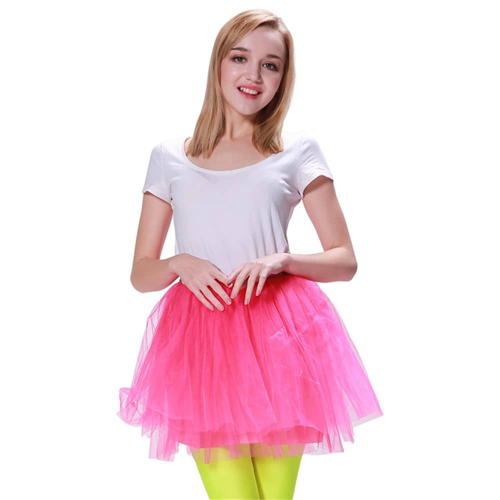 Adult Tutu Hot Pink 1980'S Medium Size Party Accessories - Party Owls