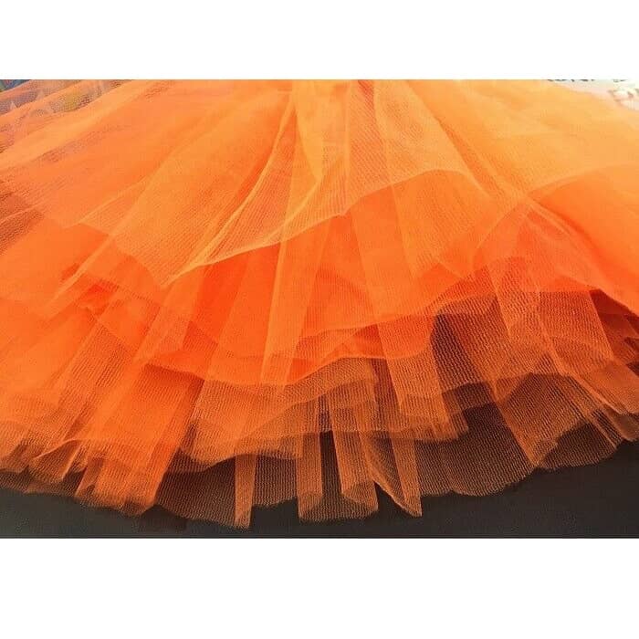 Adult Tutu Orange 1980'S Medium Size Party Accessories - Party Owls