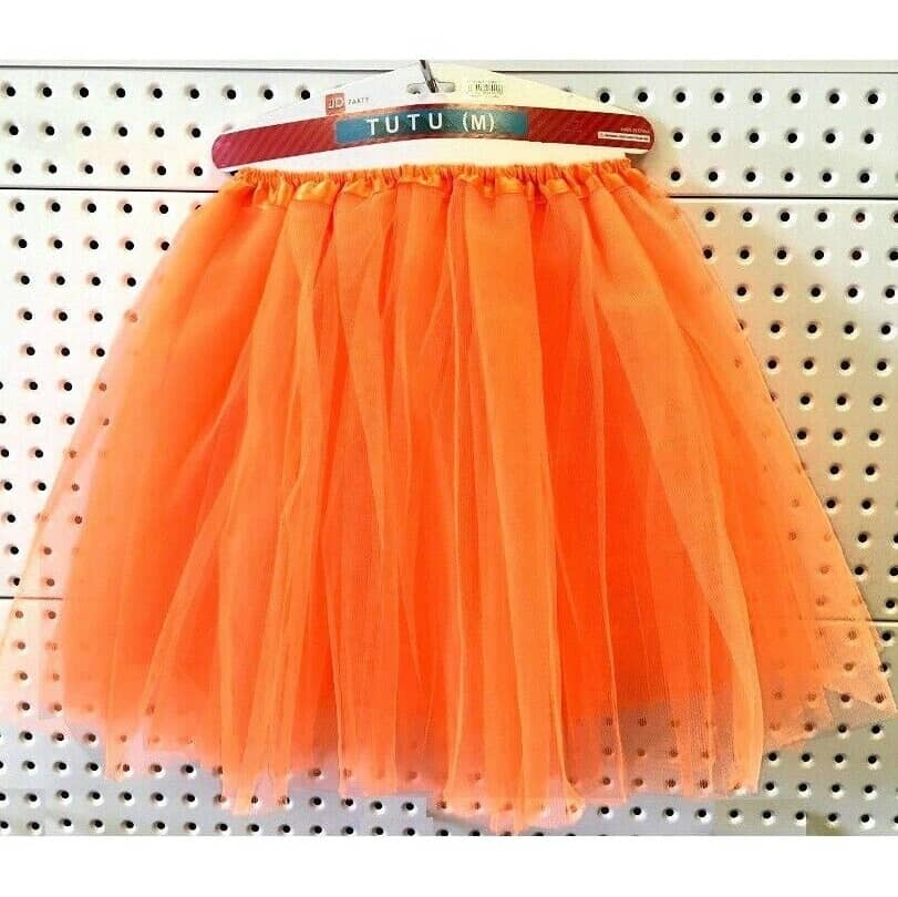 Adult Tutu Orange 1980'S Medium Size Party Accessories - Party Owls