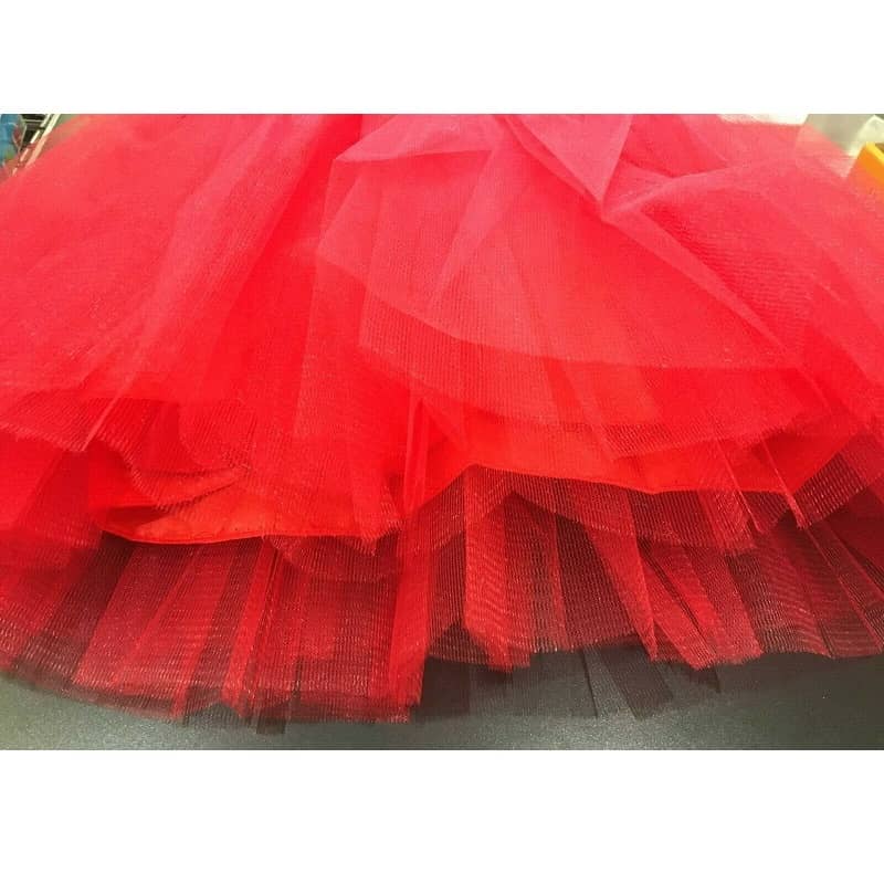 Adult Tutu Red 1980'S Medium Size Party Accessories - Party Owls
