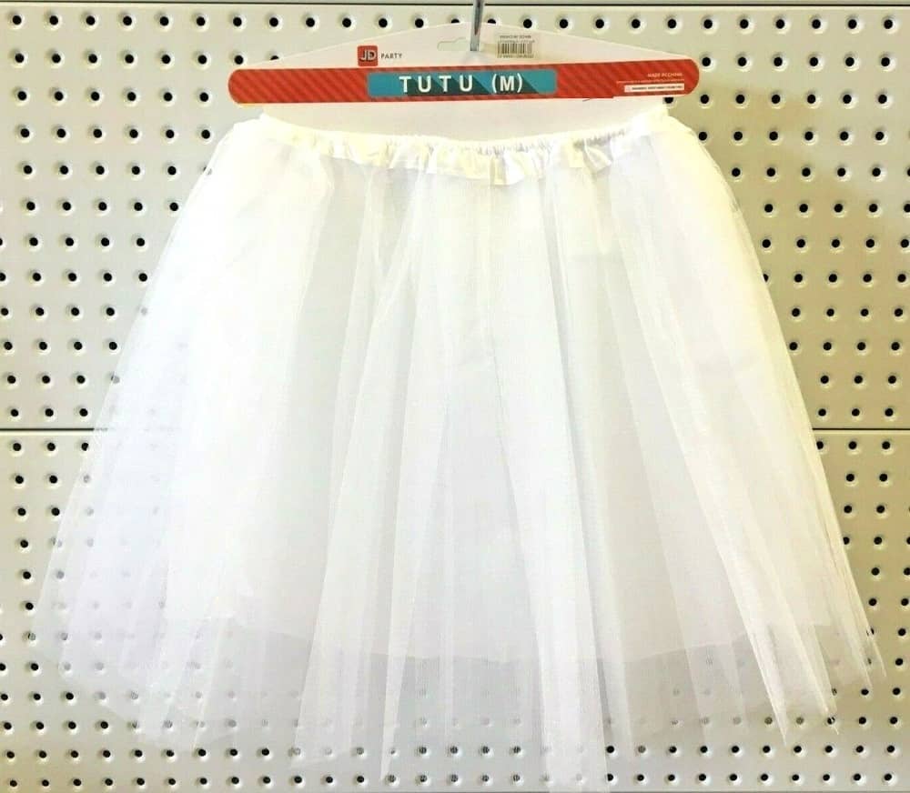 Adult Tutu White 1980'S Medium Size Party Accessories - Party Owls