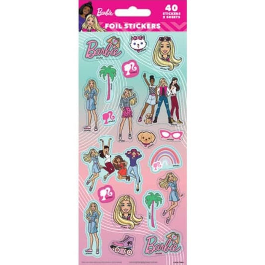 Pool Barbie Sticker Barbie Sticker Sheets 40pk (2 Sheets) Party Favours - Party Owls