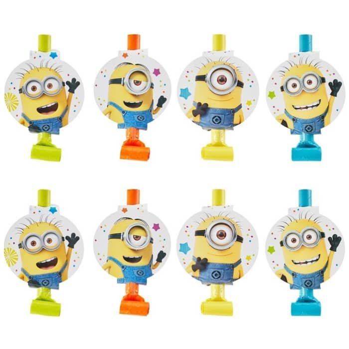Minions Paper Blowouts 8pk Party Favour 331798 - Party Owls