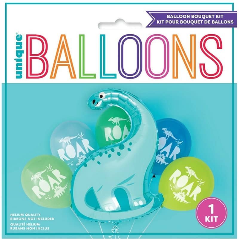 Dinosaurs Balloon Bouquet 6pk - Party Owls