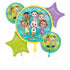 Bouquet Foil Balloons 5pk CoComelon 4362401 - Party Owls