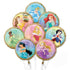 Disney Princess Bouquet Foil Balloons 8pk 43cm (17") 3980801 - Party Owls