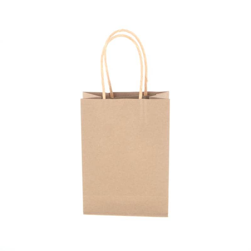 Brown Kraft Paper Party Bags 3pk 16cm x 12cm x 6cm - Party Owls