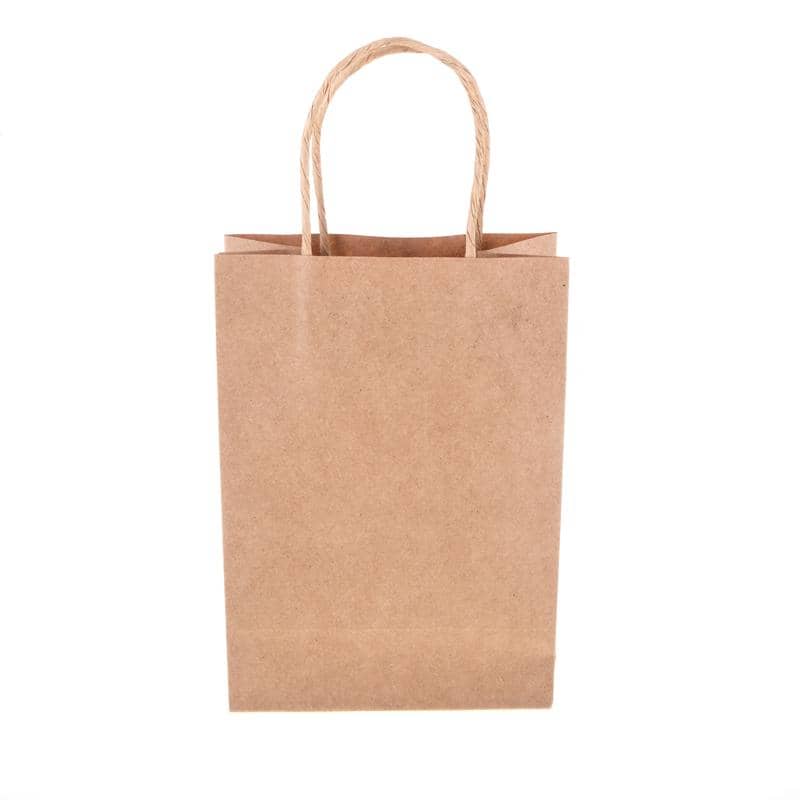 Brown Kraft Paper Party Bags 3pk 21cm x 15cm x 8cm - Party Owls