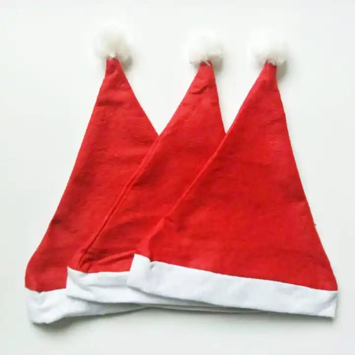 Christmas Felt Santa Hat - Red - Party Owls