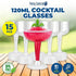 Clear Plastic Cocktail Glasses 120ml 15pk Drinkware - Party Owls