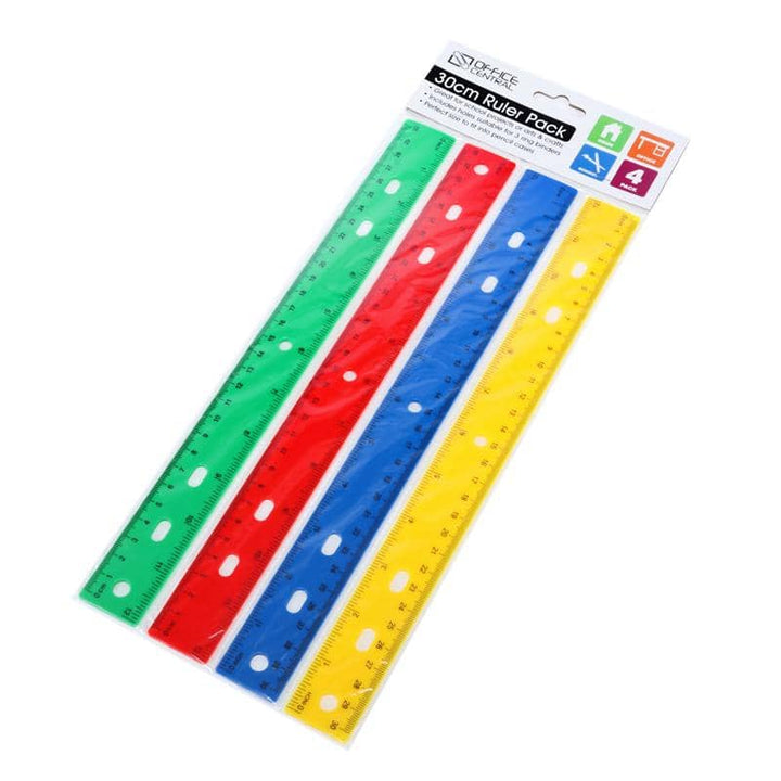 Colourful Rulers 30cm (12