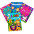 Colouring Books 4pk 56PG Princess Mermaid Unicorn Llama - Party Owls