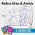 Colouring Books 4pk 56PG Princess Mermaid Unicorn Llama - Party Owls