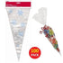 Cone Cello Bags 100pk Christmas Frozen Snowflakes 62525 - Party Owls