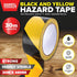 Construction Black Yellow Hazard Duct Tape 30M - Party Owls