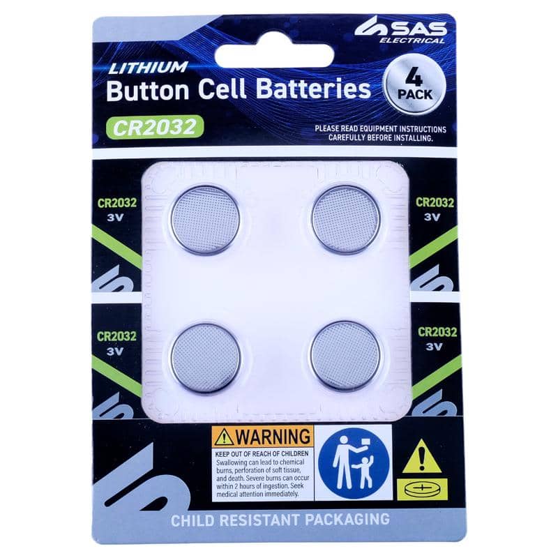 CR2032 3V Lithium Coin Cell Batteries (Pack of 4) - Party Owls
