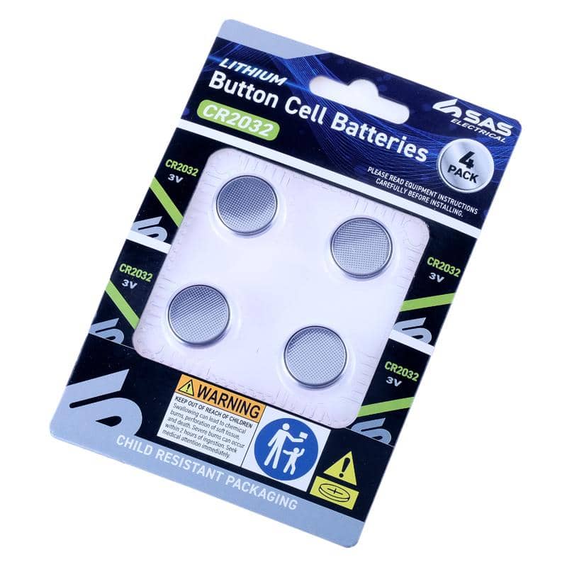 CR2032 3V Lithium Coin Cell Batteries (Pack of 4) - Party Owls