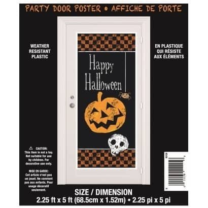 Halloween Door Poster Spooky Scary Happy Halloween Trick Or Treat 47468 - Party Owls