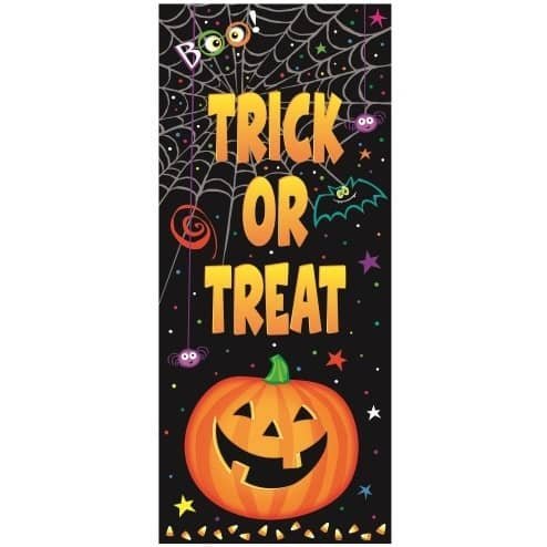 Halloween Door Poster Spooky Scary Pumpkin Pals Trick Or Treat 47443 - Party Owls
