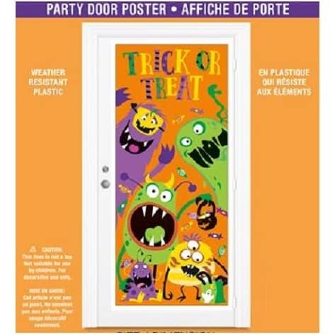 Halloween Door Poster Spooky Scary Silly Monsters Trick Or Treat 77030 - Party Owls