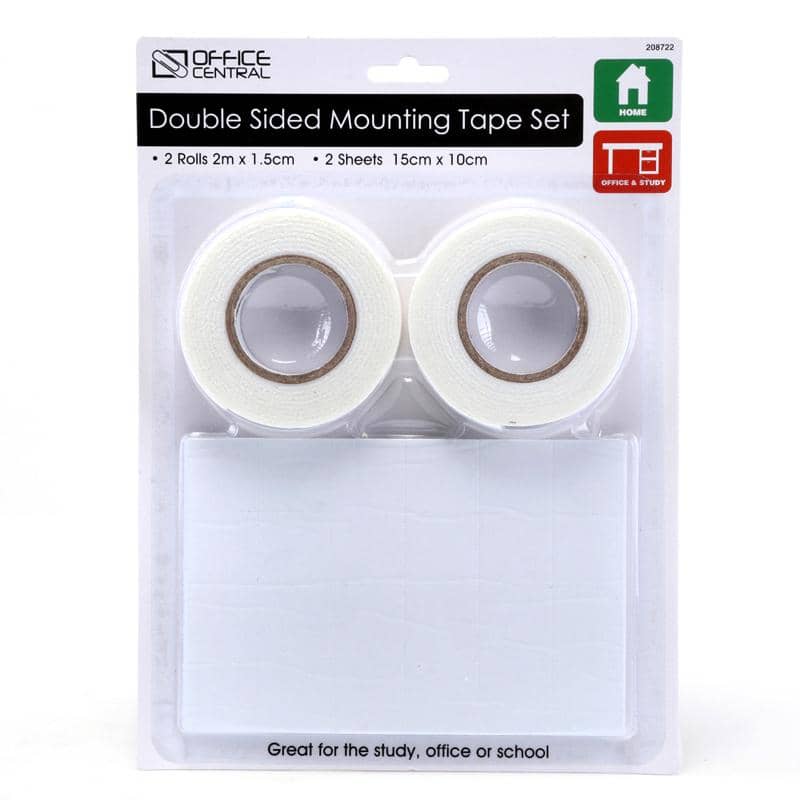 Double Sided Mounting Tape Set (2 Rolls And 2 Sheets) - Party Owls