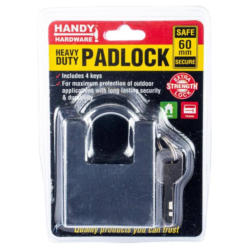 Extra Heavy Duty Padlock 60mm Includes 4 Keys - Party Owls