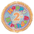 Happy 2nd Birthday Prismatic Foil Balloon 45CM (18") - Party Owls
