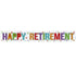 Foil Banner 2.7M Happy Retirement Decorations 9900051 - Party Owls