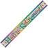 Happy Retirement Prismatic Foil Banner 3.65M  10881 - Party Owls
