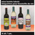Halloween Scary Wine Bottle Labels 4pk - Party Owls