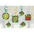 TNT Minecraft Style Hanging Swirl Decorations 12pk   671778 - Party Owls