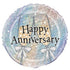 Happy Anniversary Foil Prismatic Balloon 45cm (18") 55525 - Party Owls