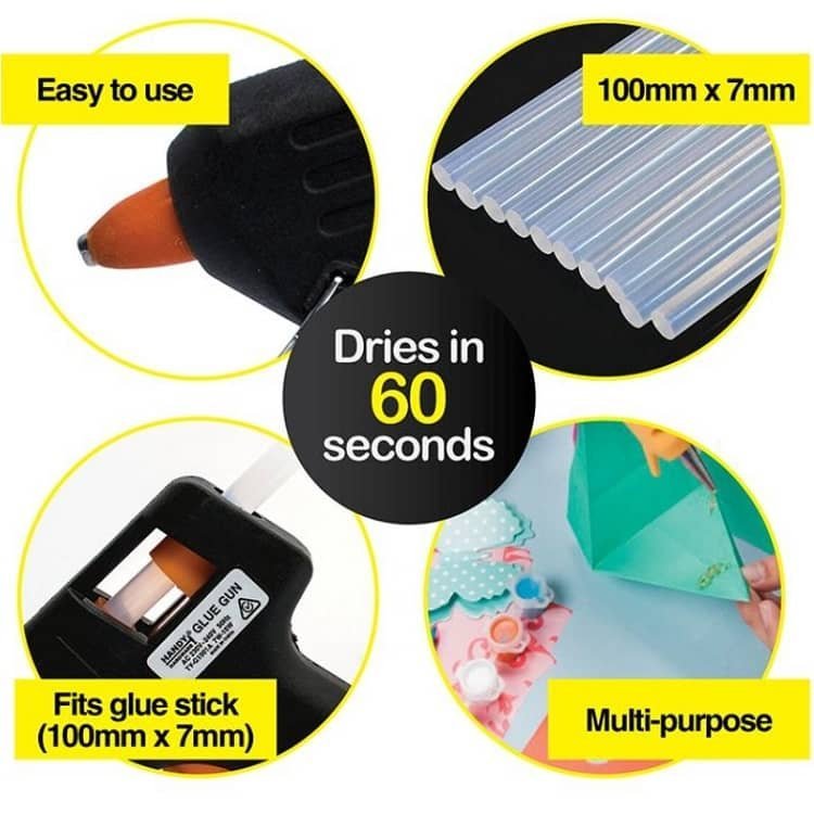 Hot Glue Gun 10W With 42 Glue Sticks Craft Tools 55500 - Party Owls