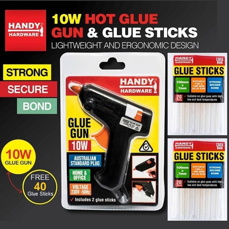 Hot Glue Gun 10W With 42 Glue Sticks Craft Tools 55500 - Party Owls