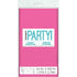 Hot Pink Rectangle Solid Colour Plastic Table Cover Tablecloth 137CM x 274CM - Party Owls