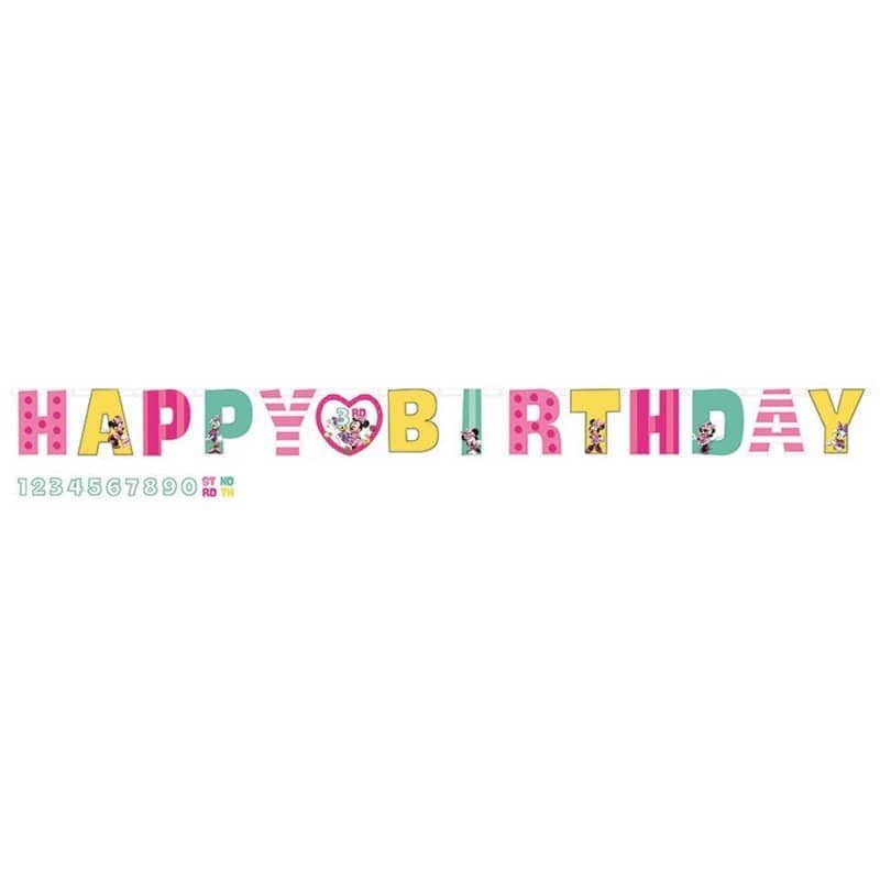 Jumbo Banner Kit Disney Minnie Mouse Personalised 120314 - Party Owls