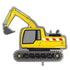 Large Foil Balloon 89CM (35") Construction Digger E5663 - Party Owls