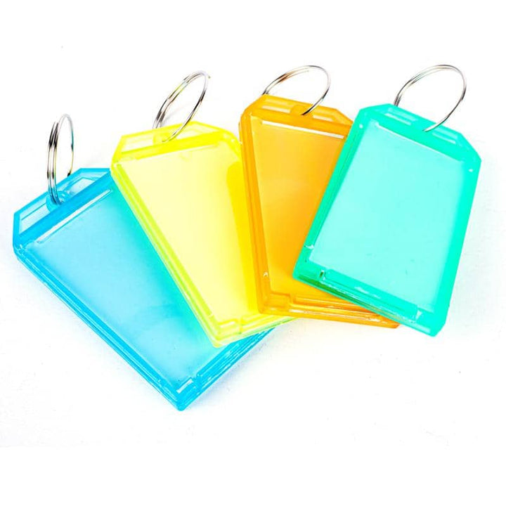 Large Key Tags 4pk 6.5cm x 3.5cm Office & Home - Party Owls