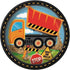 Large Plates 23CM 8pk Construction 52075 - Party Owls
