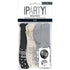 Black Silver White Happy Birthday Latex Balloons 30cm (12") 6pk 83380 - Party Owls