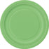 Lime Green Large Round Paper Plates 23cm (9") 8pk Solid Colour - Party Owls